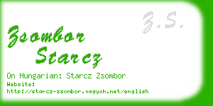 zsombor starcz business card